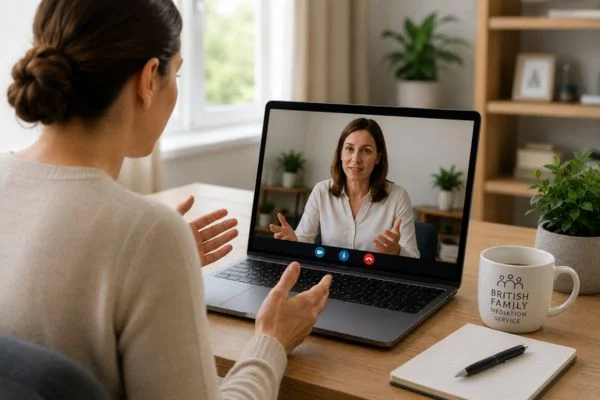 Image of online mediation Colwyn Bay book in NOW