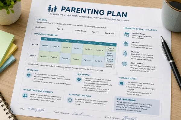 Understand parenting plans Colwyn Bay
